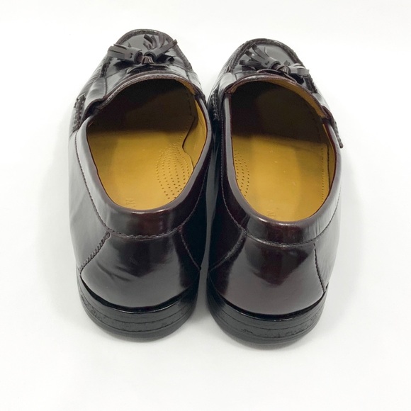 COLE HAAN Pinch Tassel Burgundy 11 D Loafers - Picture 5 of 7